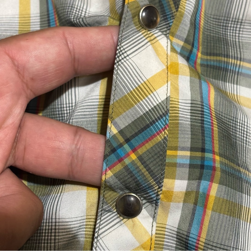 Kuhl Ion X Men's Pearl Sanp Plaid Short Sleeve Western Outdoor button‎ Shirt - S - Picture 9 of 12